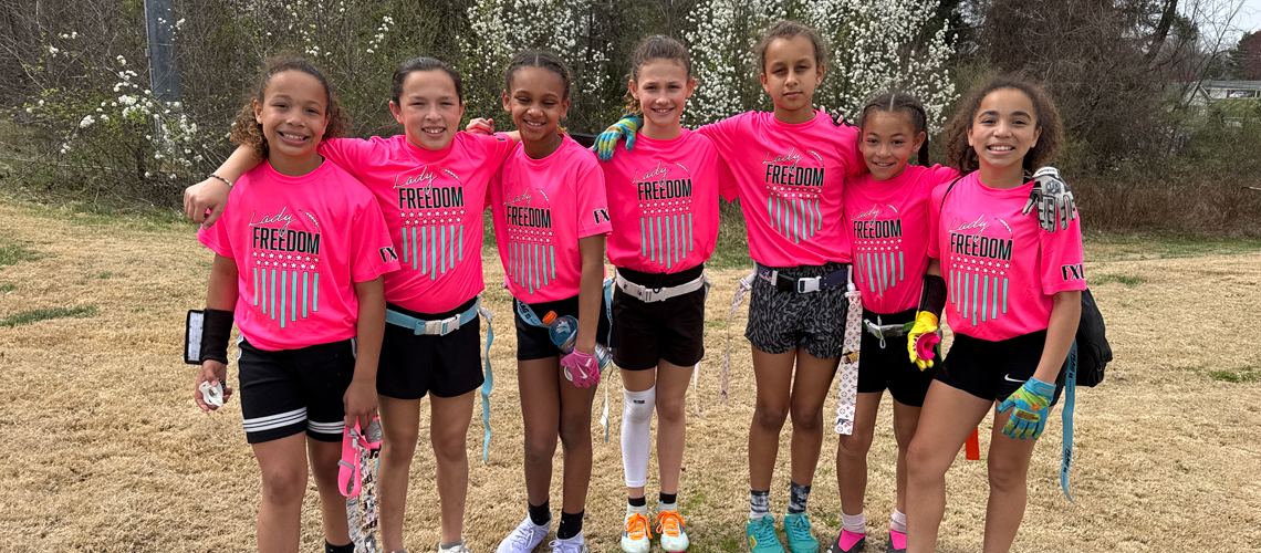 FXBG Flag Football’s 12U girls team delivered an impressive performance at the Mid-Atlantic Shootout,