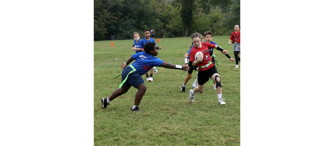 NFL Flag Players Putting in Work